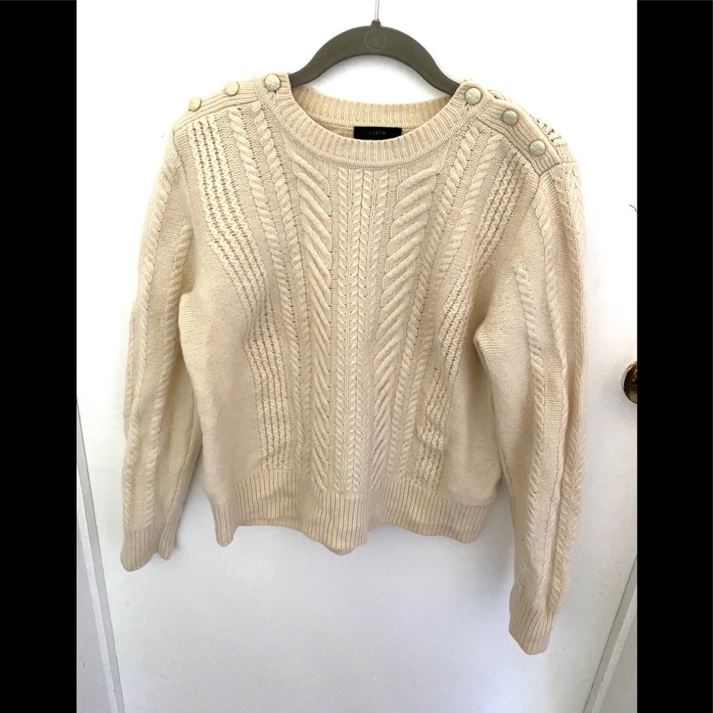 Jcrew wool sweater with buttons